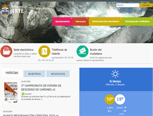 Tablet Screenshot of jerte.es